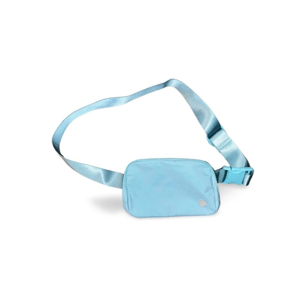 Mini Blue Belt Bag Fanny Pack With Adjustable Strap